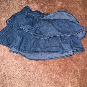 GAP Indigo Layered Denim Skirt